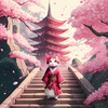 猫と桜