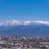 立山連峰と全日空便