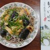 揚げなすとおろしの冷やしきつね蕎麦（やくの麺業『京都丹波夜久野産 そば宝』）