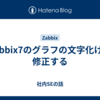 Zabbix7のグラフの文字化けを修正する