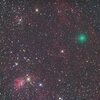 冬の天の川を横断中の岩本彗星