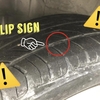 タイヤのスリップサインにご注意！