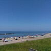 石地海水浴場。7月28日16.3kmJOG。