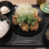 油淋鶏定食と8月最終日