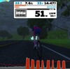 （金）Zwift　tabata、（土）Zwift　3R Watopia Hilly Race - 3 Laps (27km/16.8mi 300m)