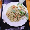 北アルプスの食卓｜信濃常盤｜バジルトマトパスタ！アルプス公園内で