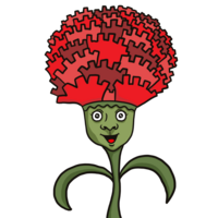 カーネーション のかわいいイラスト