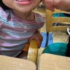 歯磨きは渋るのにフロスは喜んでする娘(2歳)