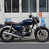 GB350 マットジーンズブルーメタリック 低走行、RKゴールドチェーンにアップグレード済