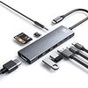 3XI USB C ハブ 9 in 1 Type c ハブアダプタ搭載 MacBook Pro/ MacBook Air/iPad Pro/iPad Air 4/Huawei Matebook/Surface Goなど用、60W USB-C PD 充電 4K HDMI 出力 3X USB3.0 SD/Micro SDカードリーダー 3.5mmヘッドホンジャッ ク タイプ C データ転送ポート