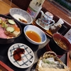 ランチ・・・天ぷらとミニちらしのセットで　😃🎶