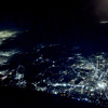 🛫飛行機から夜景を撮影🗻