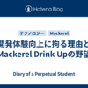 開発体験向上に拘る理由とMackerel Drink Upの野望