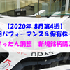 【株式】週間運用パフォーマンス＆保有株一覧（2020.8.28時点） いったん調整　新規銘柄購入