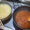 ２日　夜はパスタ