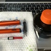 ［ま］万年筆（LAMY アルスター）のインクの色をコッパーオレンジに変えてみた／ペン先洗浄とコンバーター使用法 @kun_maa