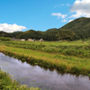 梅雨の晴れ間の、兵庫県朝来市の田舎風景に出会った・・・んだけど、今日は確か曇り空だったような気がするんだが、気のせいだろうか