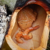 焚火料理と青竹焼き