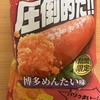 今夜のおやつ！山芳製菓『ポテトチップス 圧倒的だ!! 博多めんたい味』を食べてみた！