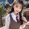 制服AI美女と行くグランドキャニオン / Grand Canyon with uniform AI beauty