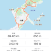 日　ジグザグ宜野座折り返し　90km