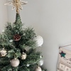 1０月にクリスマスプレゼントをもらった息子とツリーの飾り付け