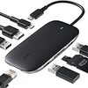 usb c ハブ 8-in-1 AUKEY USB Type Cハブ 100W PD急速充電/イーサネット/4K HDMI/USB3.0×3/SD&Micro SDカードスロット搭載 Macbook/ChromeBook 他対応 CB-C71