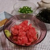 中落ち丼と豚しゃぶ