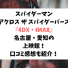 スパイダーマン アクロス ザ スパイダーバース『4DX・IMAX』名古屋・愛知の上映館！口コミ感想も紹介！