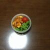 今週のミニタッパー弁当とメロン。