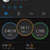 夜勤後AM3時から24.1kmJOG。テンポネクスト。走り込み週間5日目。