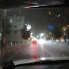 夜のゲリラ豪雨