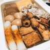 【新潟×横浜】コラボおでん！栃尾「松兵衛」あぶらげ&横浜シウマイを柿の種オイル漬けにんにくラー油でいただく！
