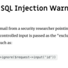 Laravel 5.8.5でfixされた Unique Rule SQL Injection Warning について調べてみた