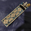 インド刺繍リボンでマイ箸ケースを作ったI made my chopsticks case with Indian embroidery ribbon.