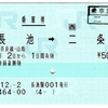 乗車券 長池→二条