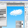 雲　イラスタ　雲マルチブラシ