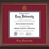 Troy University Diploma Frame - Rosewood W/Gold LIP- W/Embossed Troy Seal & Name - Garnet on Black Mat