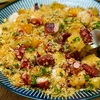 【レシピ】タコとじゃがいもの♬香草パン粉炒め♬