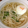 今日の朝ごはん うどん with たまご