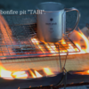 ベルモントの焚火台 TABI とダイソーのスタンド焼き網をシンデレラフィットさせる方法