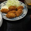 カキフライ定食 習志野市 京成大久保 まんぷく食堂  (^^)