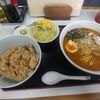 鶴瀬【やまむろラーメン】やき肉丼セット(みそ) ¥910