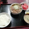 西川口の「あおき食堂」でもつ煮定食を食べました★