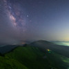 曽爾高原のほぼ山頂の展望広場から眺める星空は、絶景でした。