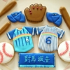 YOKOHAMA  DeNA  BAYSTARS(横浜ベイスターズ)野球のアイシングクッキーとバースデーケーキ♪♪