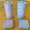 カルディの桜柄のミニ缶とキャニスターがかわいい〜
