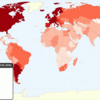 じじぃの「乳がん・最多は北アメリカとヨーロッパ・肥満と関係がある？女性の世界地図」