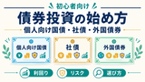 債券投資の始め方｜個人向け国債・社債・外国債券の違い、リスク、選び方をFPが解説