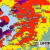 天草市本渡では24時間雨量が３６０㍉